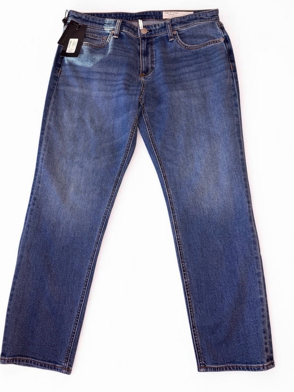 rag & bone Women's Straight Jeans in Blue Wash